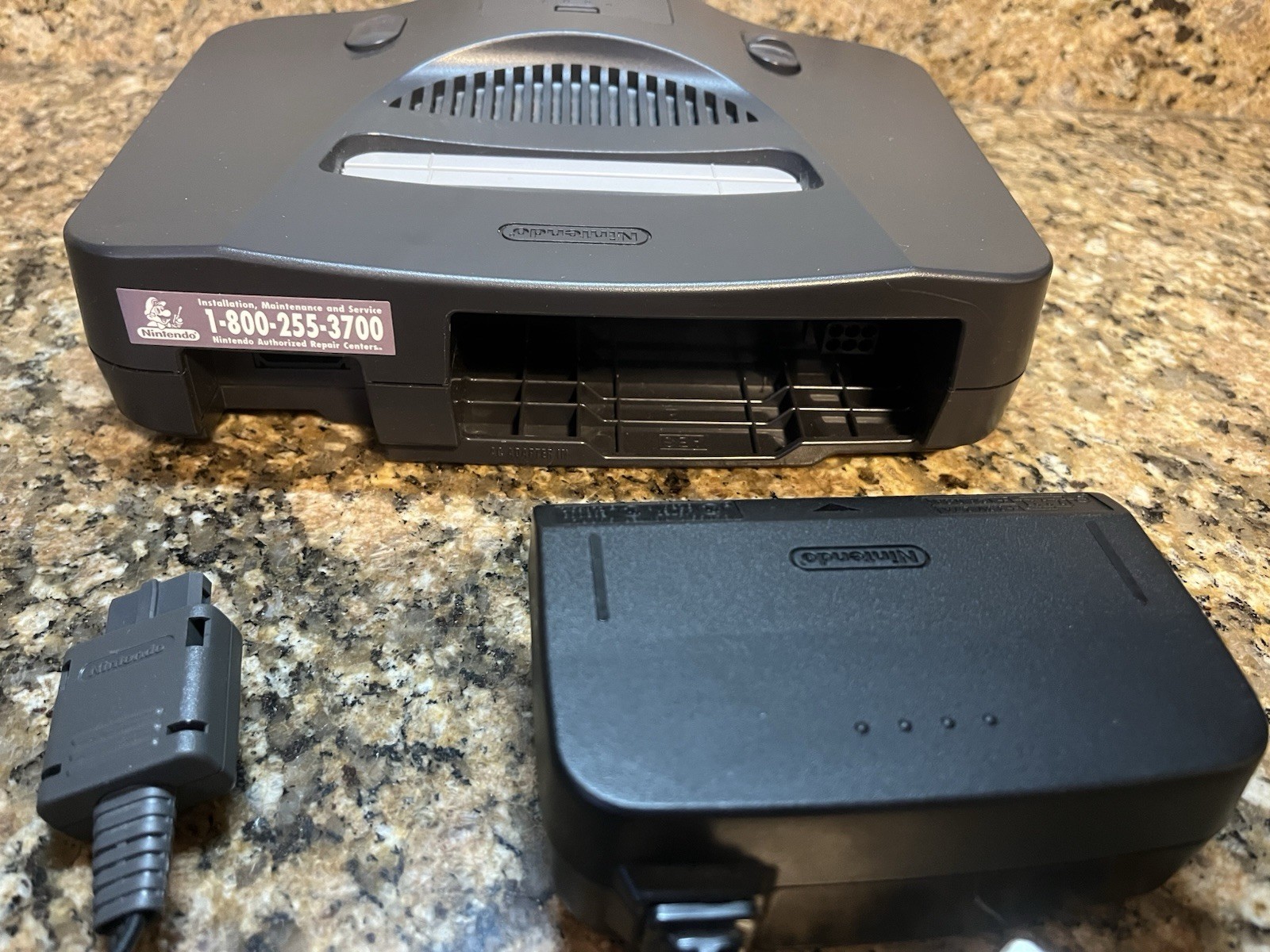 Nintendo 64 Black Video Game Console with Component RCA Connectivity