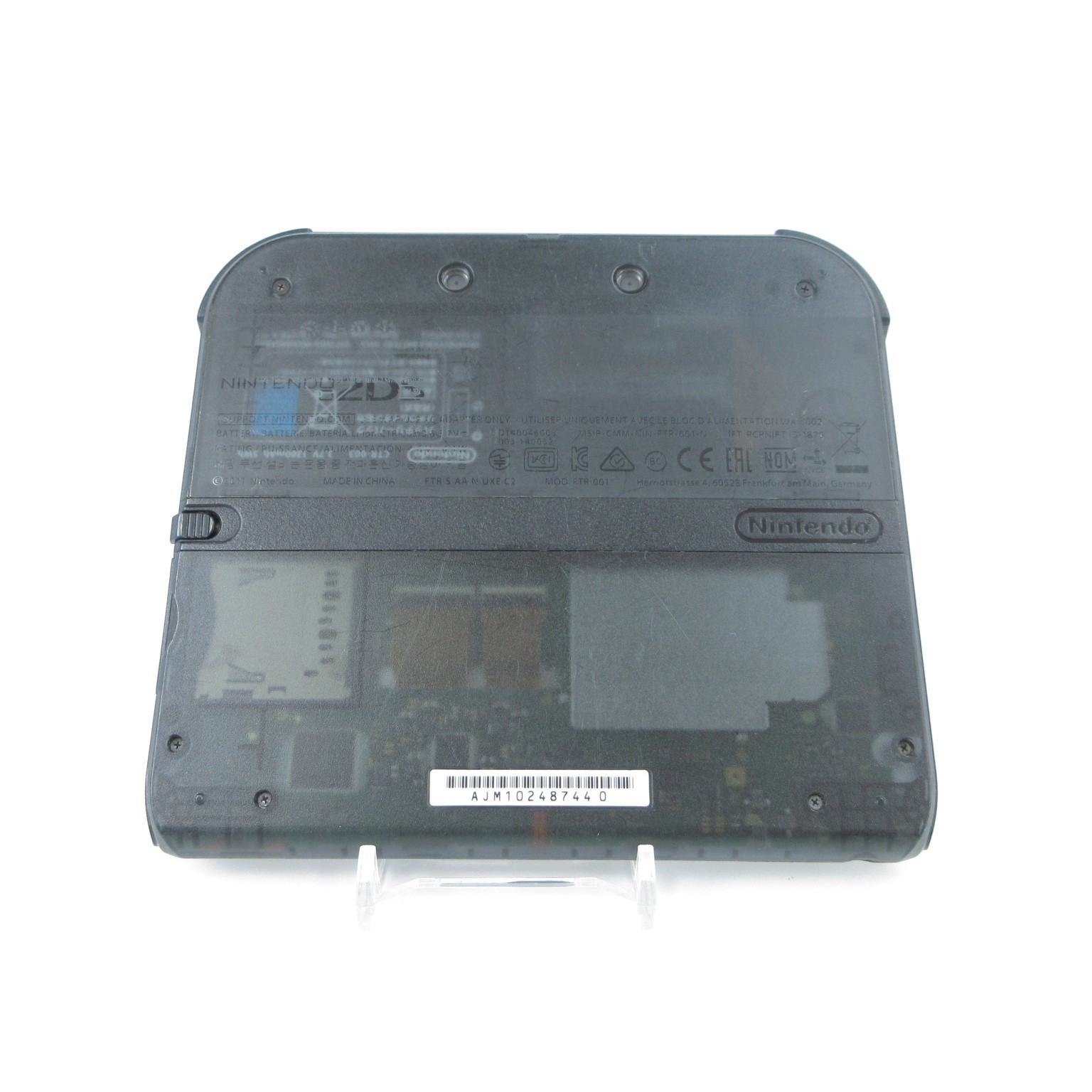 【Good】Nintendo 2DS Clear Black Console Japanese Edition #NET1106/04