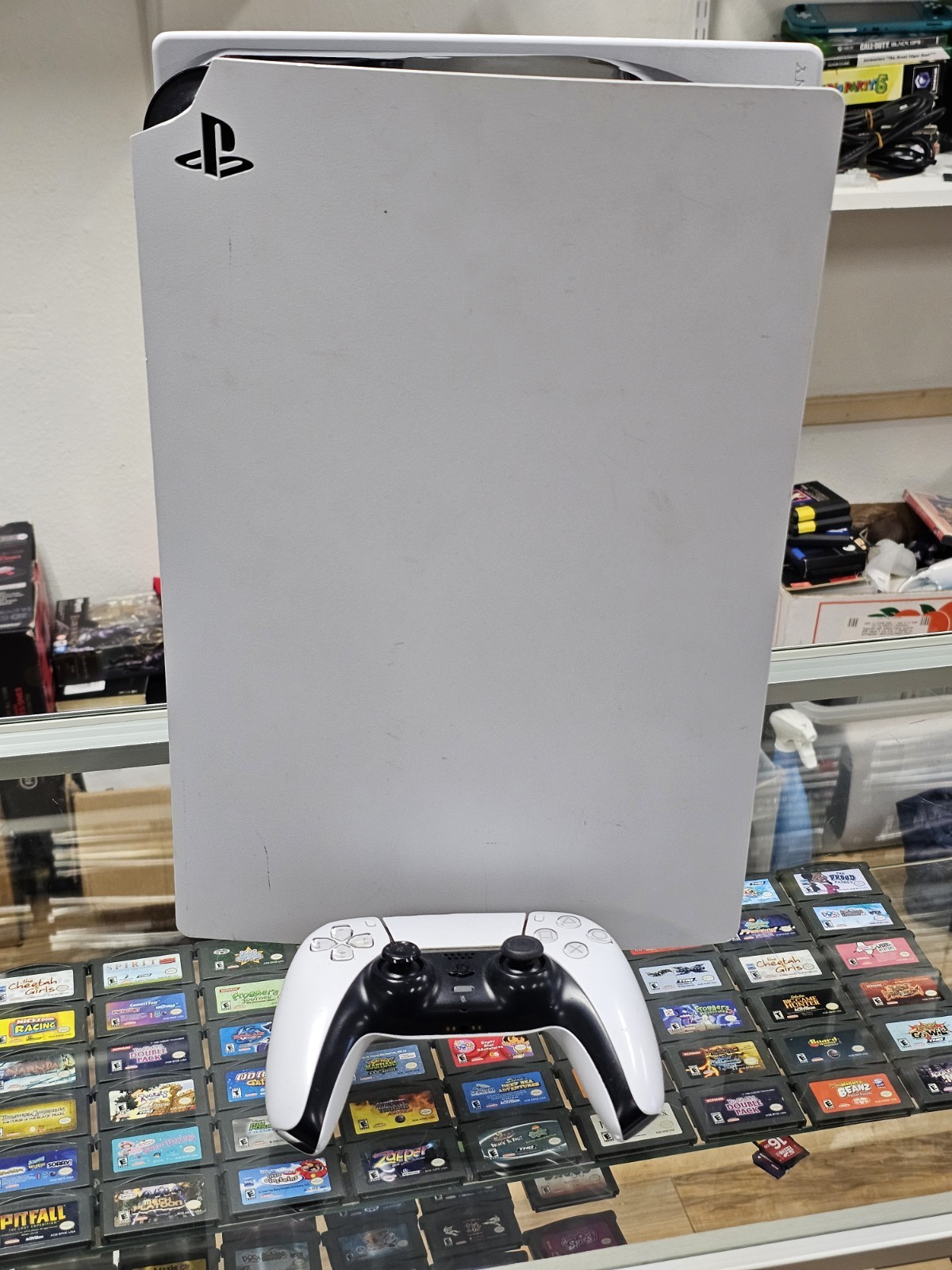 Sony Playstation 5 White Digital Console For Parts Or Repair