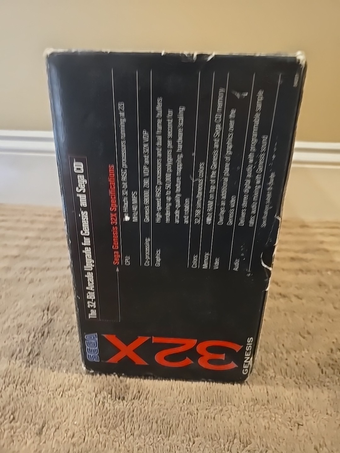 Sega 32X Unit System Console In Box CIB No Cords