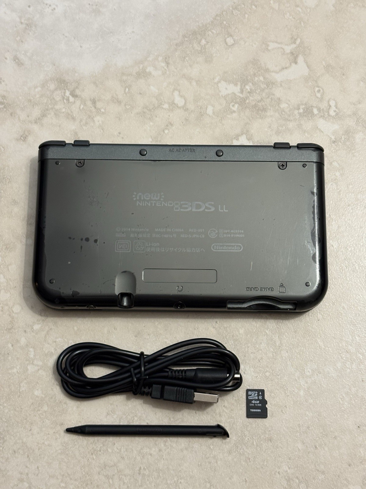 New Nintendo 3DS LL XL Metallic Black Region Free USA Seller Top IPS Very Good