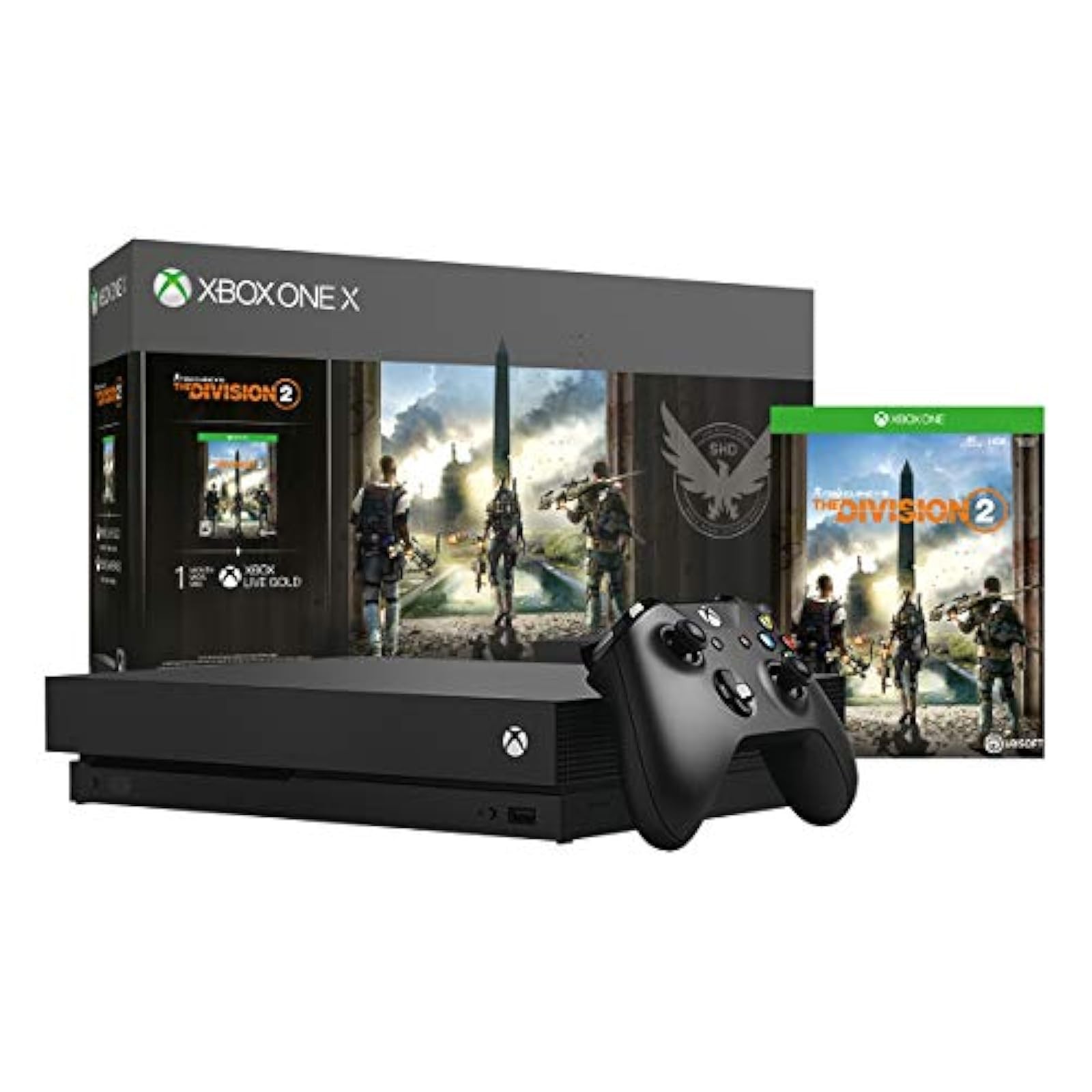 Xbox One X 1TB Console Tom Clancy’s The Division 2 Bundle Very Good 7Z
