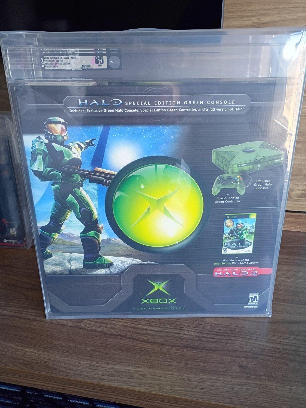 Microsoft XBOX Halo Special Edition Green Console System New 2001 Sealed VGA 85