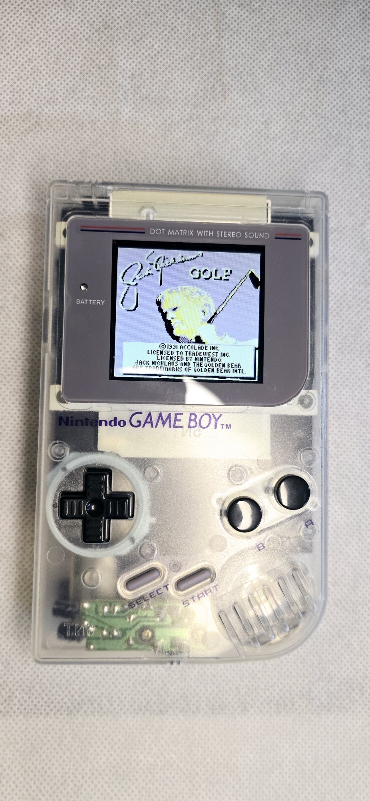 Nintendo Gameboy Multicolor Lcd Custom Case And All New Interior Amd Speaker.