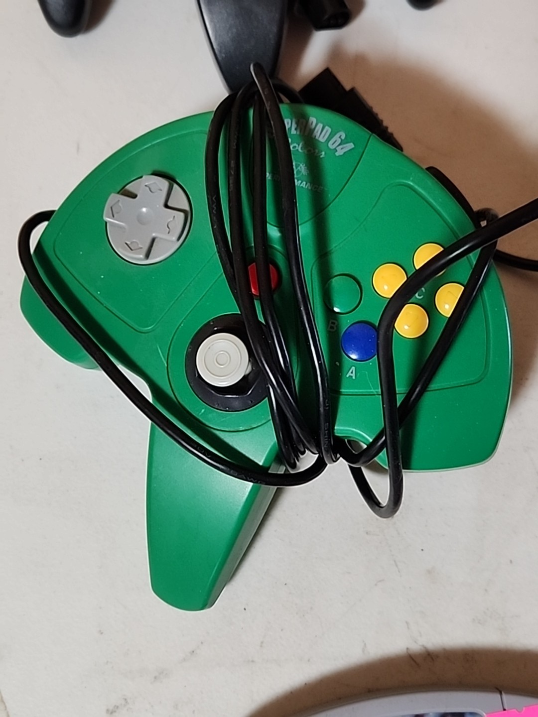 Nintendo 64 Console NUS-001 W/ 5 Controllers, Memory Card, 1 Game Tested Works