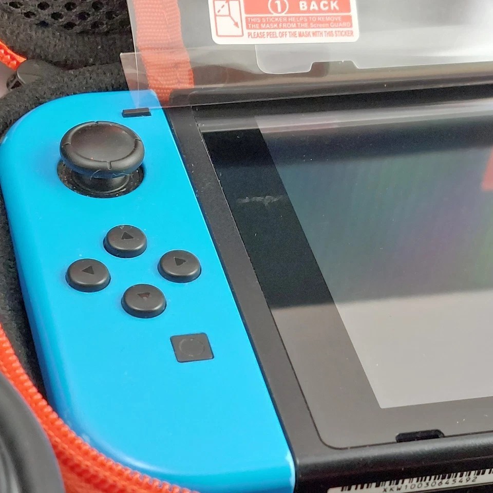 Nintendo Switch HAC-001 Console, Joy-Con, Dock, Charger, HDMI, Screen Protector