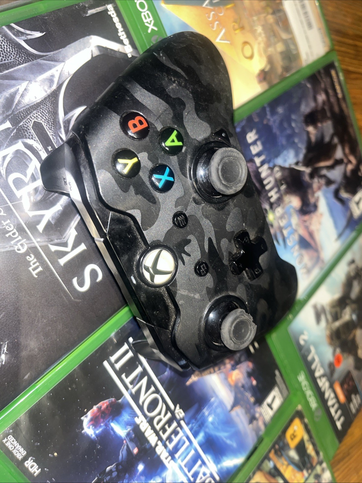 Microsoft Xbox One X 1TB Black Console 1 Controller 10 Games Bundle