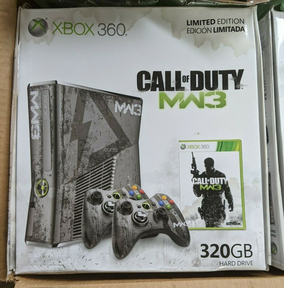 Xbox 360-S (Call of Duty: Modern Warfare 3) Limited Edition Console 320GB Damage