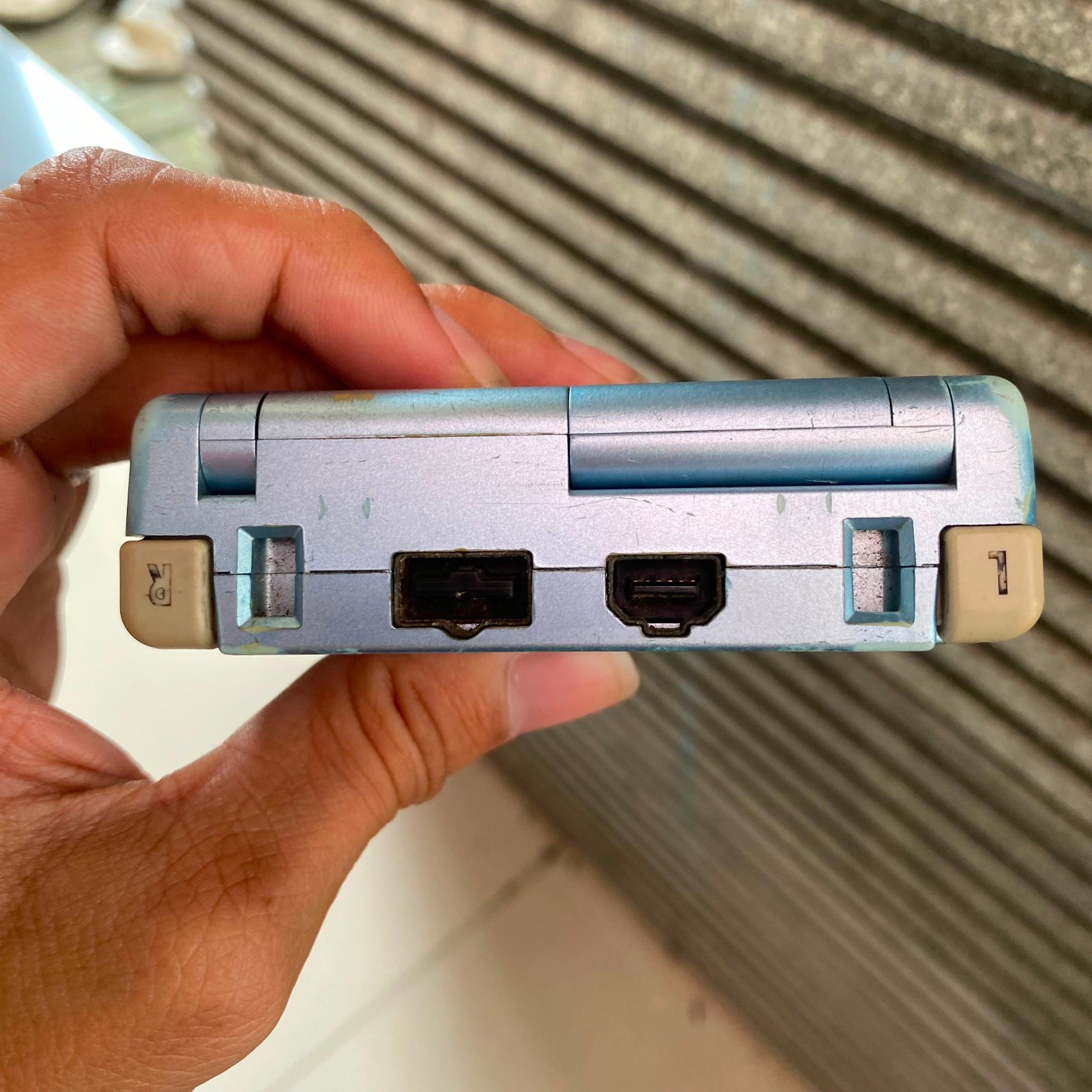 Nintendo Game Boy Advance SP AGS-101 Console Aqua Blue – See Photos