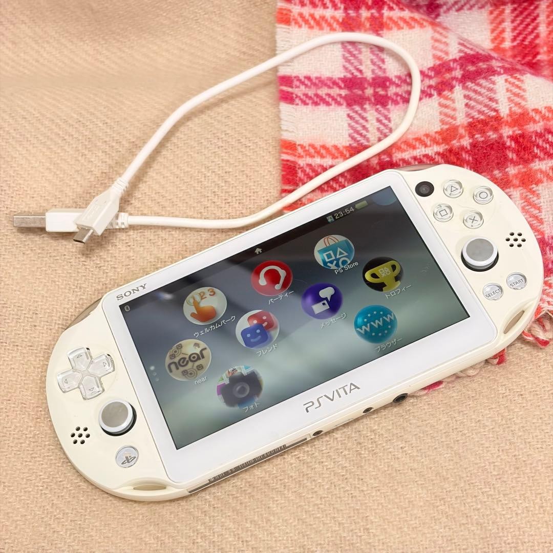 Sony PS Vita PCH-2000 White Console Tested Working Region Free
