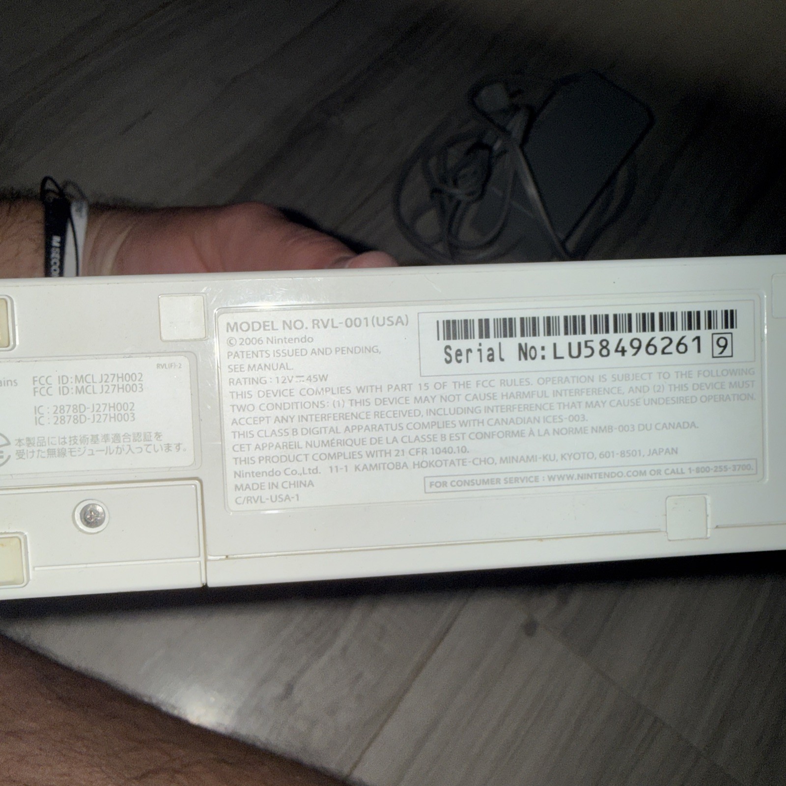 Nintendo Wii RVL-001 512 MB Home Console – White TESTED