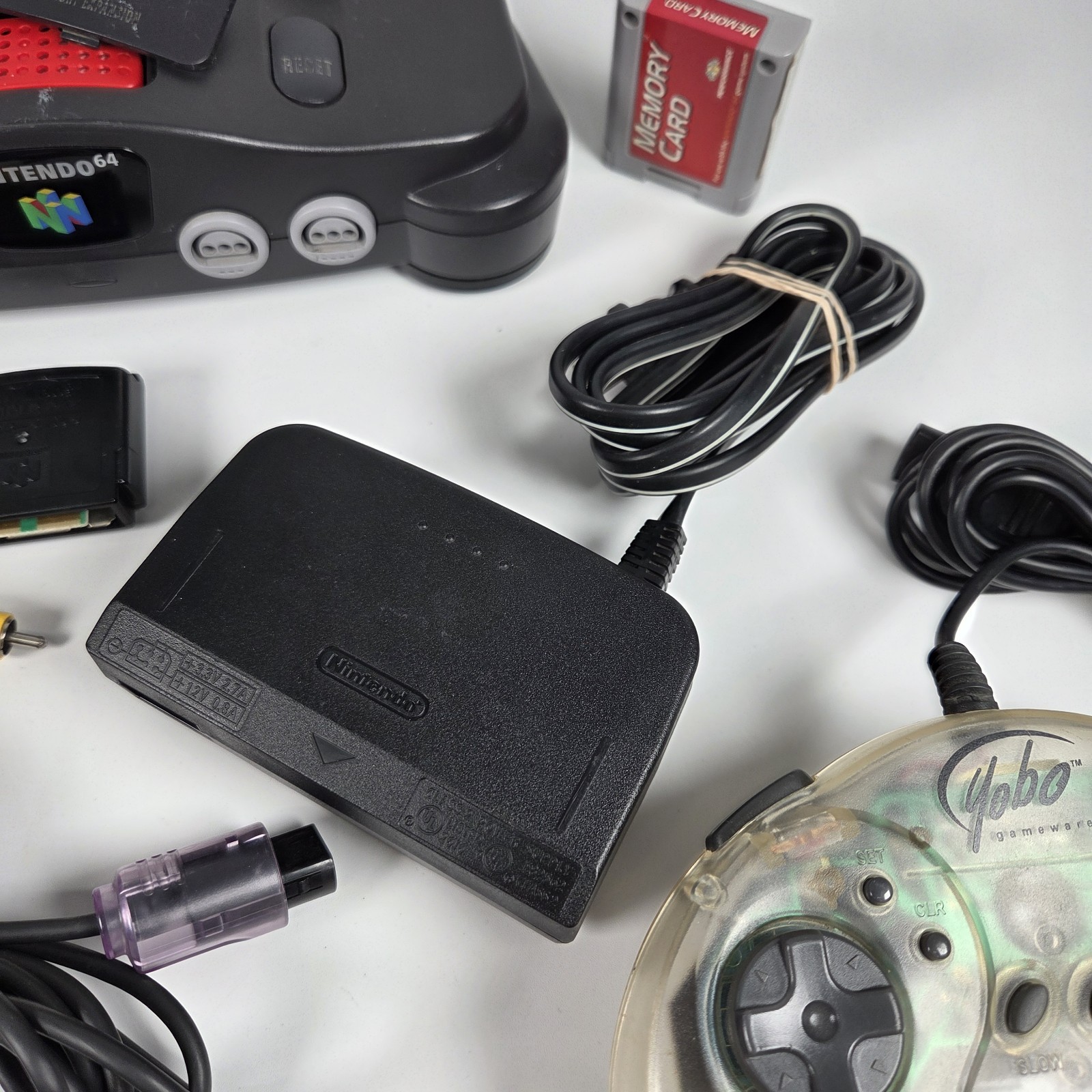 Nintendo 64 Console Bundle w/3 Controllers / Expansion / Memory / Jumper TESTED