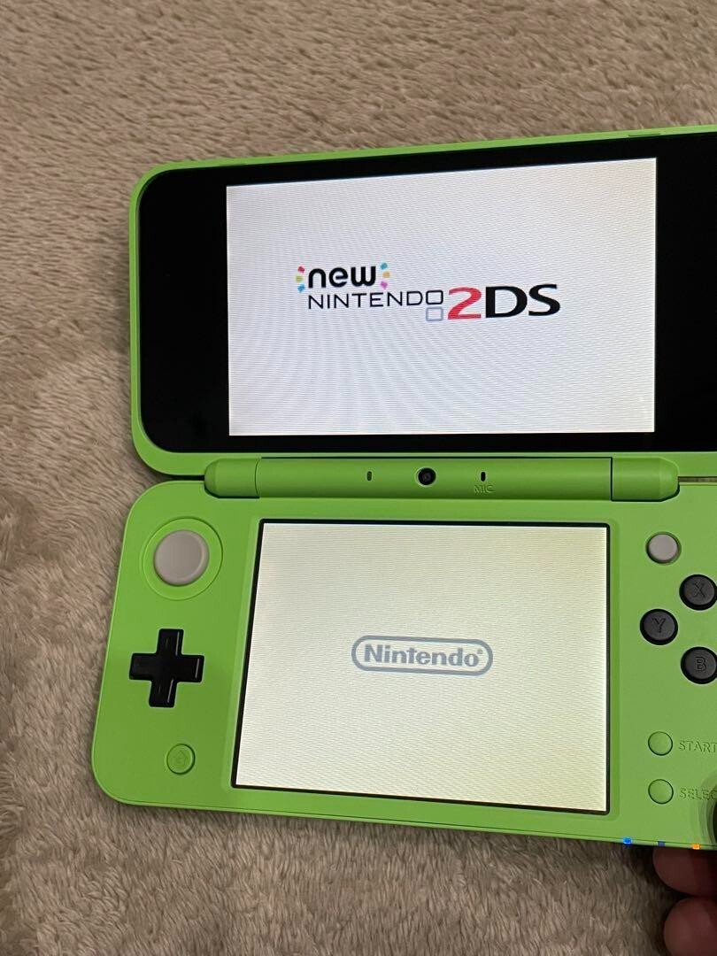 New Nintendo 2DS XL LL Minecraft Creeper Console Stylus Working Japanese ver