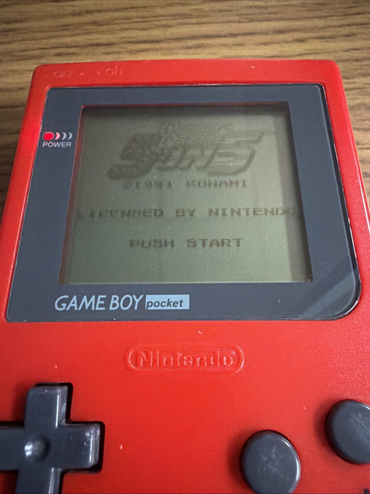 Nintendo Game Boy Pocket Red Console (MGB-001) Authentic Tested & Works W/ Game
