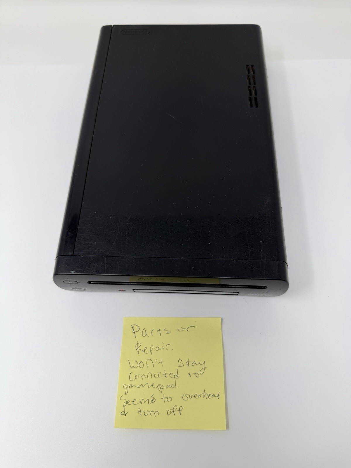 Nintendo Wii U Black WUP-101 (02) Video Game Console Only 32GB Parts / Repair