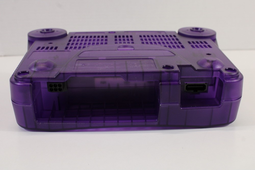 Nintendo 64 Clear Transparent Purple Console LED NTSC REGION FREE Mod N64 EK546