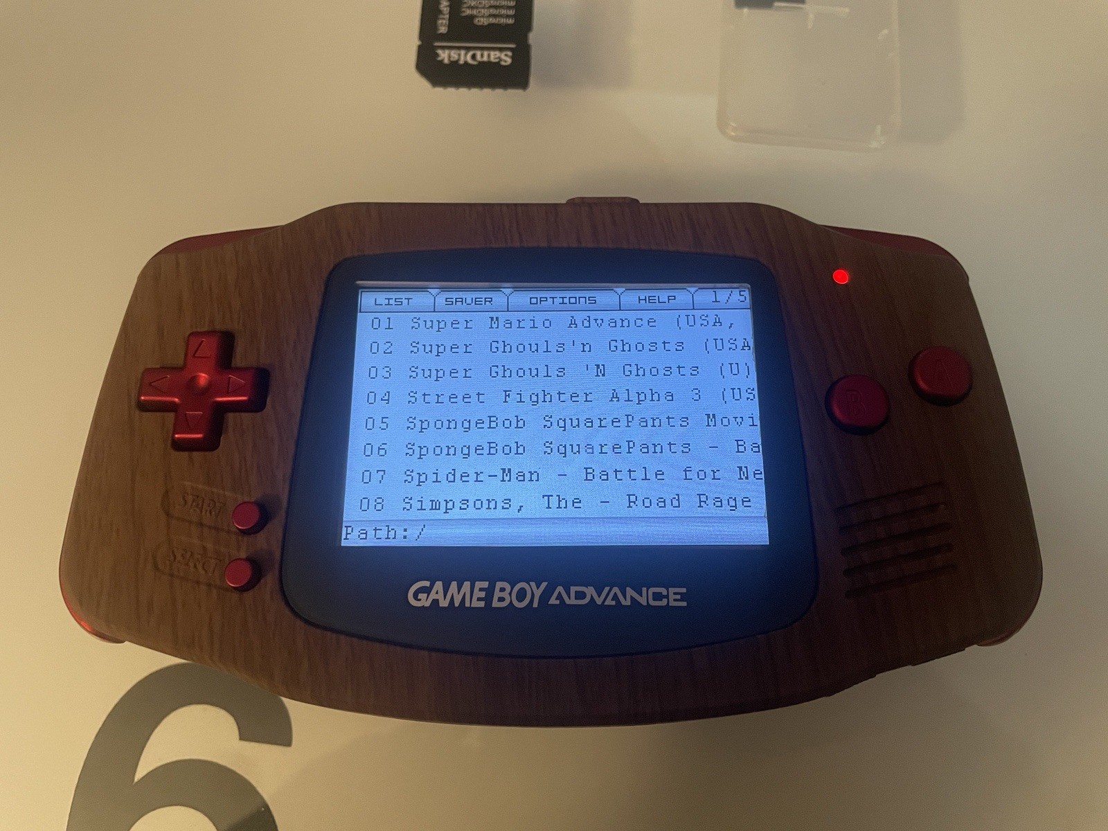 Game Boy Advance CUSTOM USB C Charging With Sd Cards And Yea