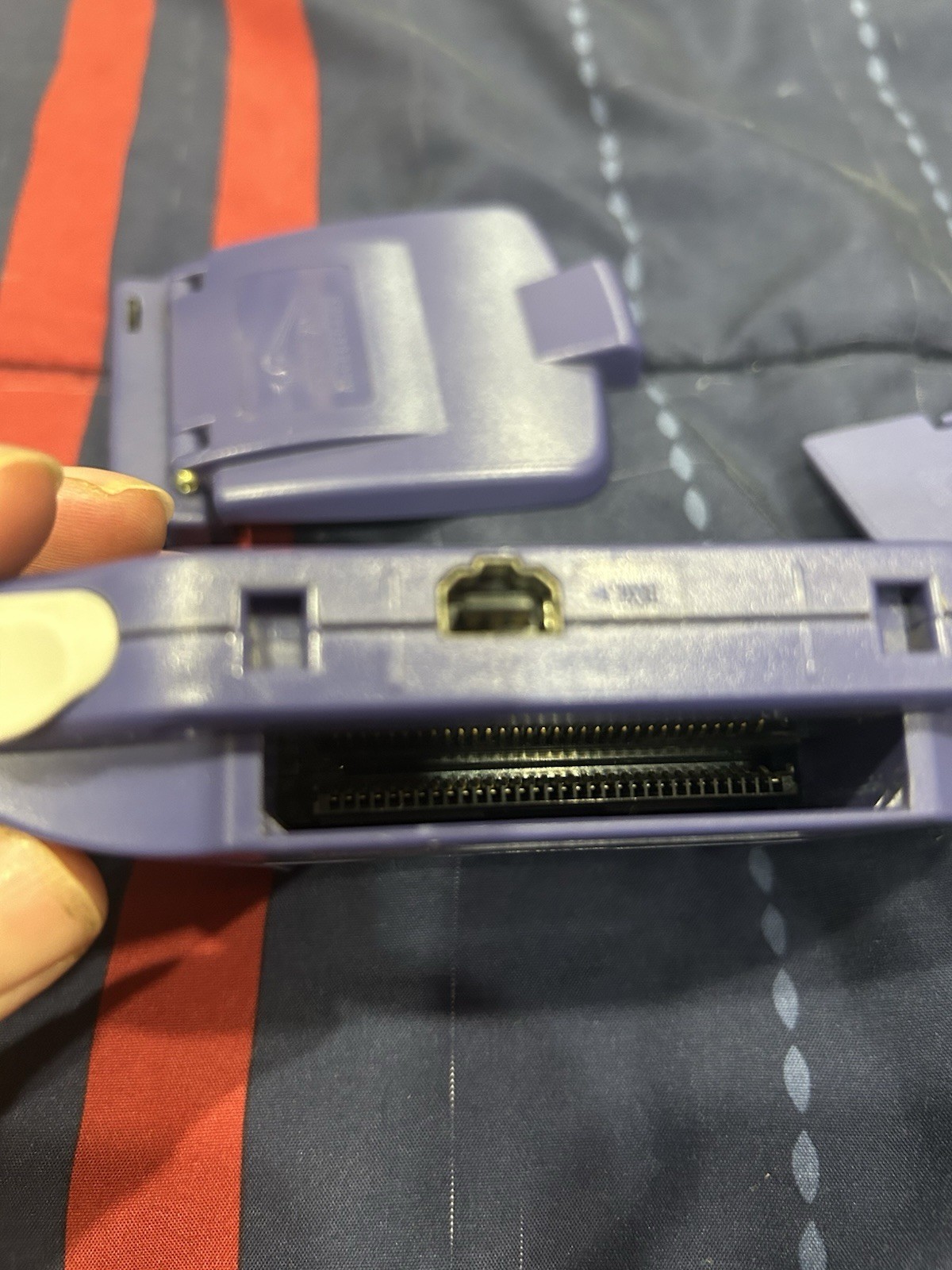Game Boy Advance GBA AGB-001 Console Blue W Pelican Light And Gam