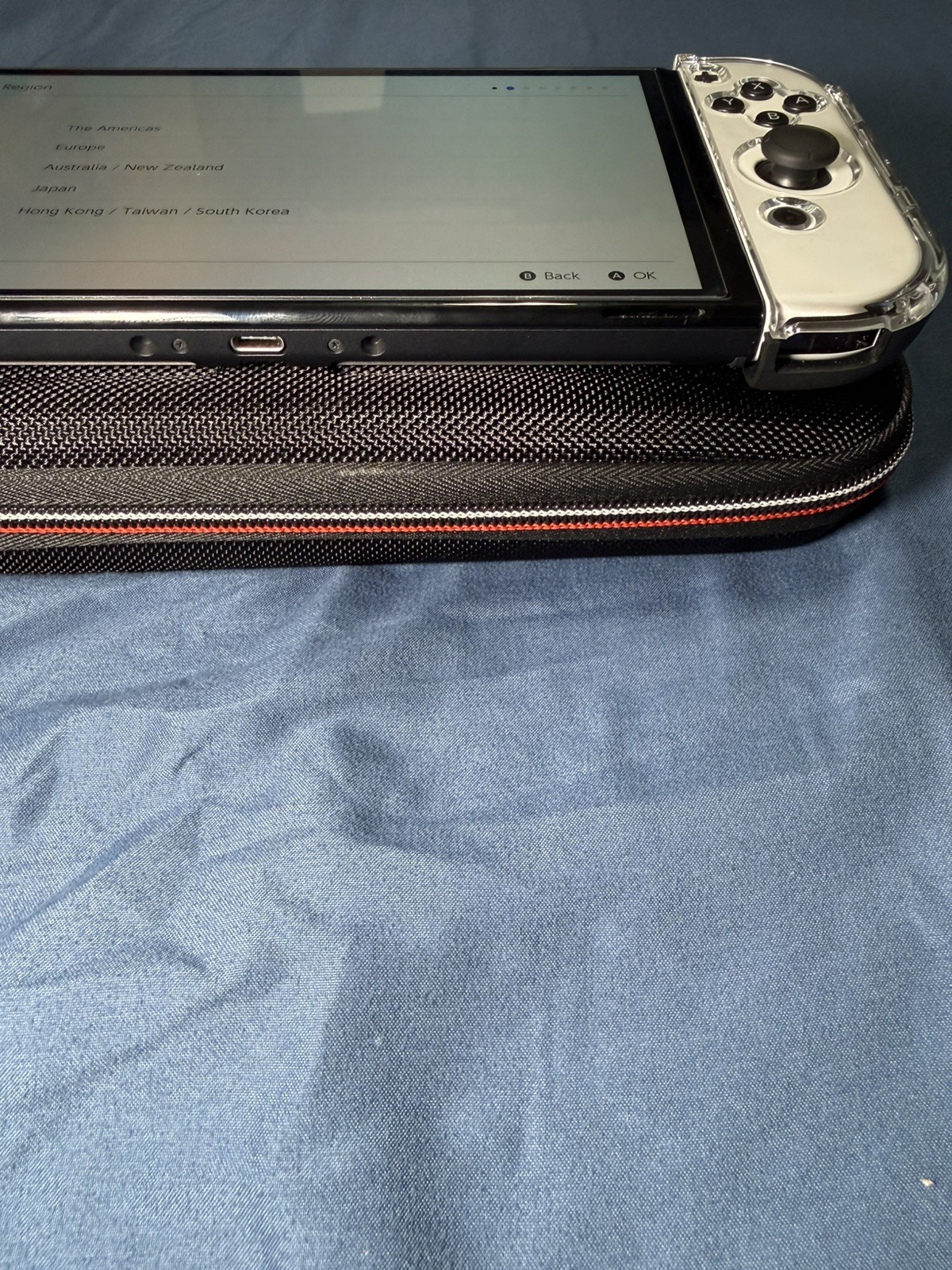 Nintendo Switch OLED Game Console White and Black With 8 Games