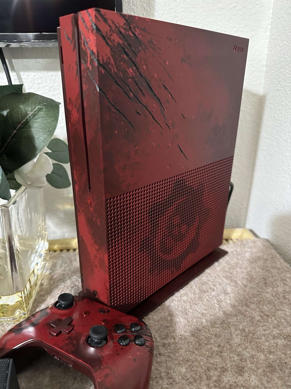 Microsoft Xbox One S Gears of War 4 Limited Edition 2 TB Crimson Red Console