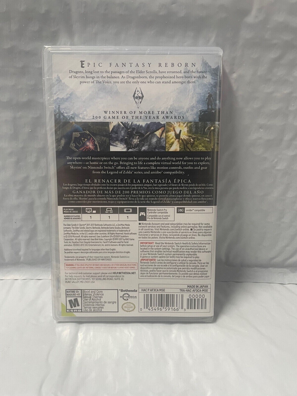 The Elder Scrolls V: Skyrim – Nintendo Switch New Sealed Official