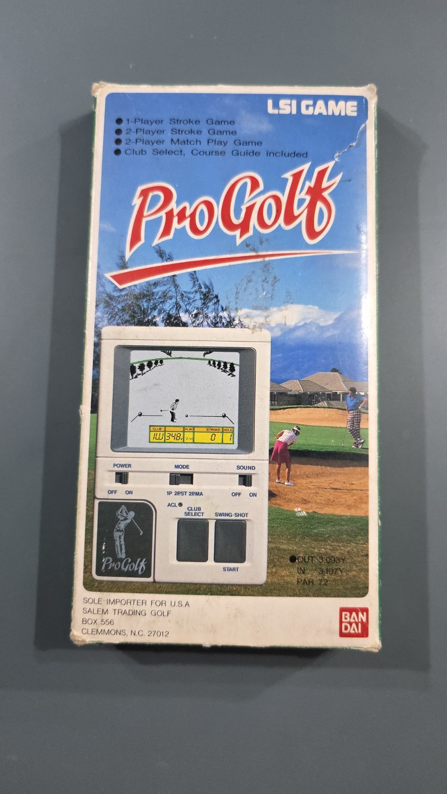 Vintage Bandai LSI Pro Golf Handheld Electronic Game 1984