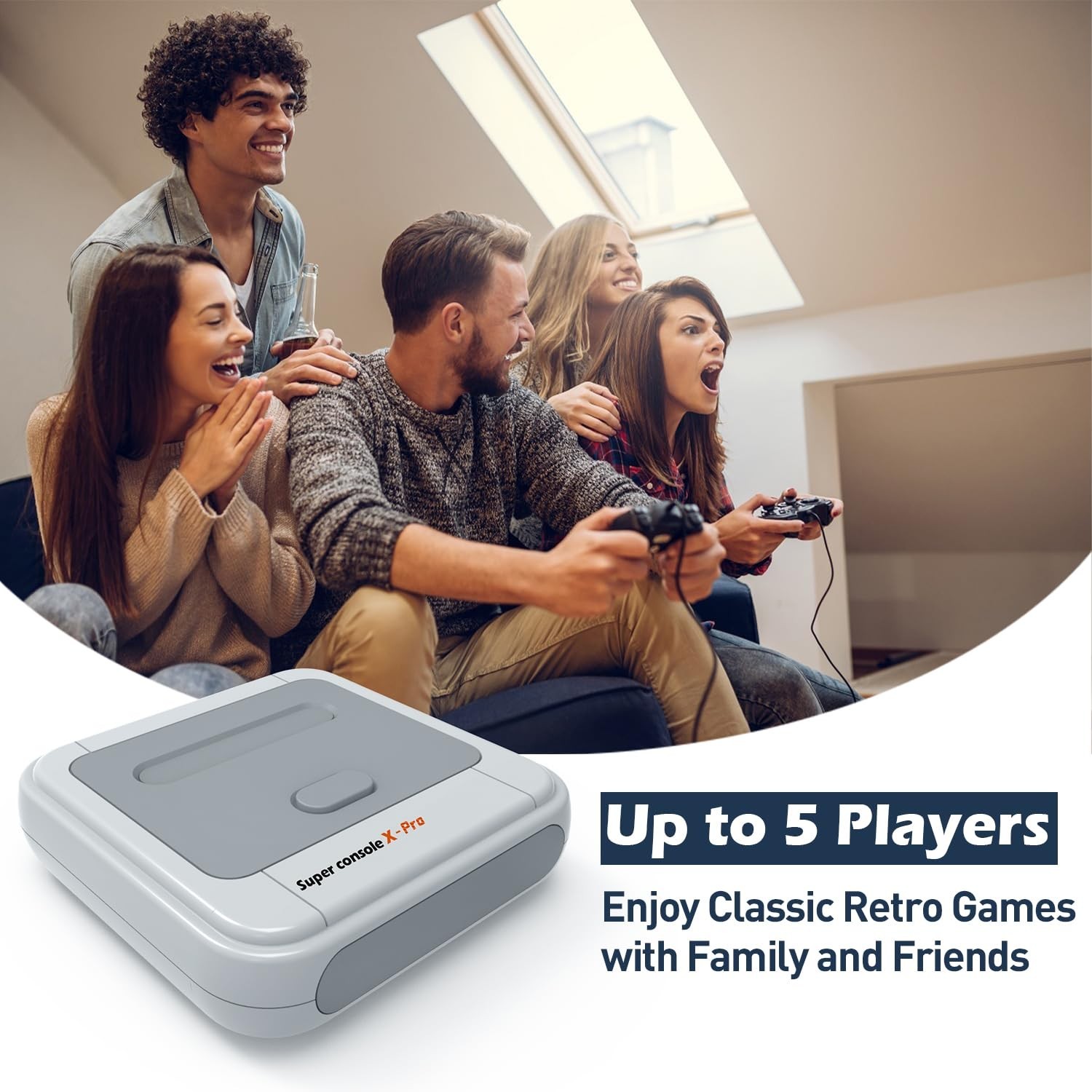 Super Console X PRO: Dual System Retro Gaming with 5 Player Multiplayer Action