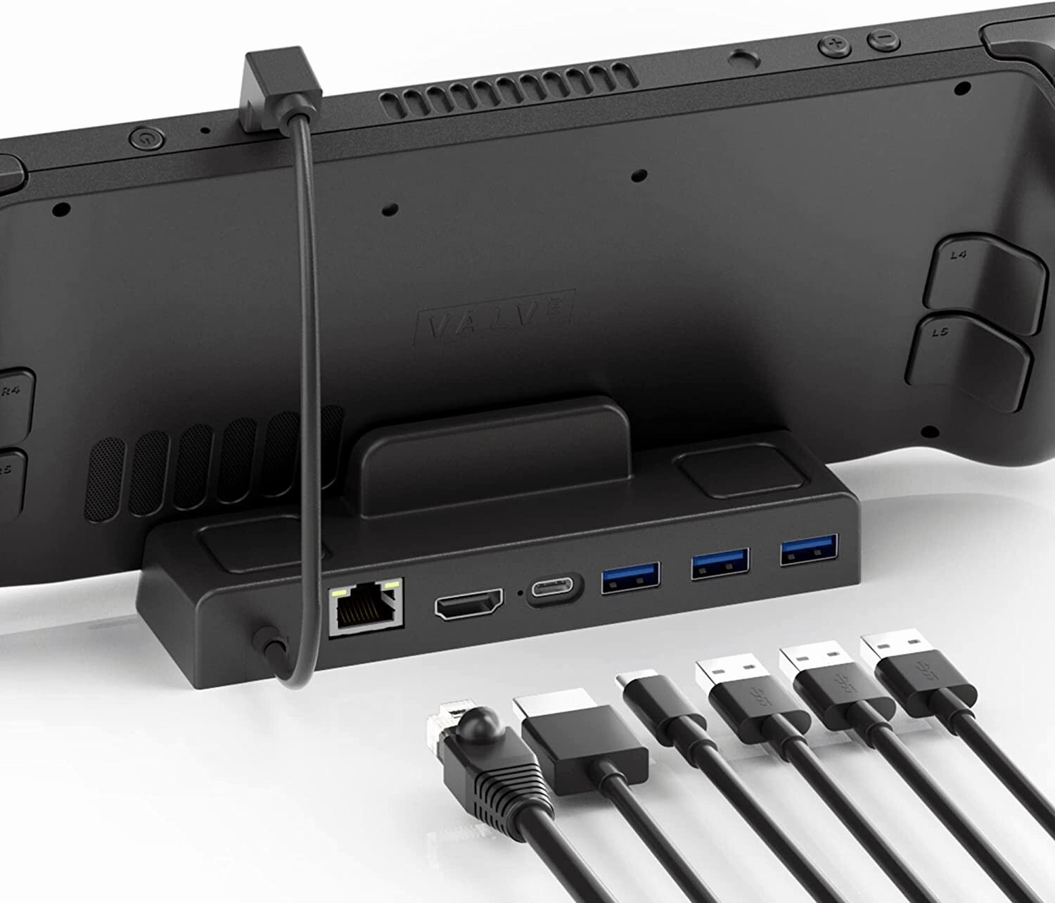 Steam Deck Dock Compatible with Steam Deck, 6-in-1 Steam Deck Dock with 1000Mbps