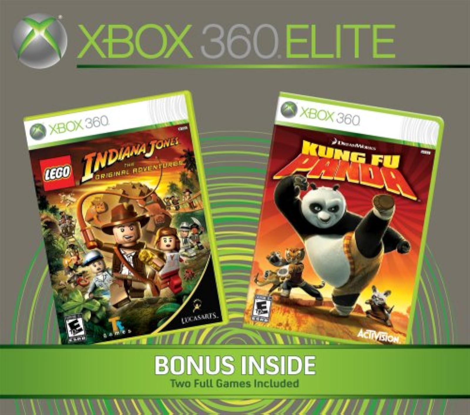 Xbox 360 Elite Console 120GB With 2 Bonus Games Very Good 4Z