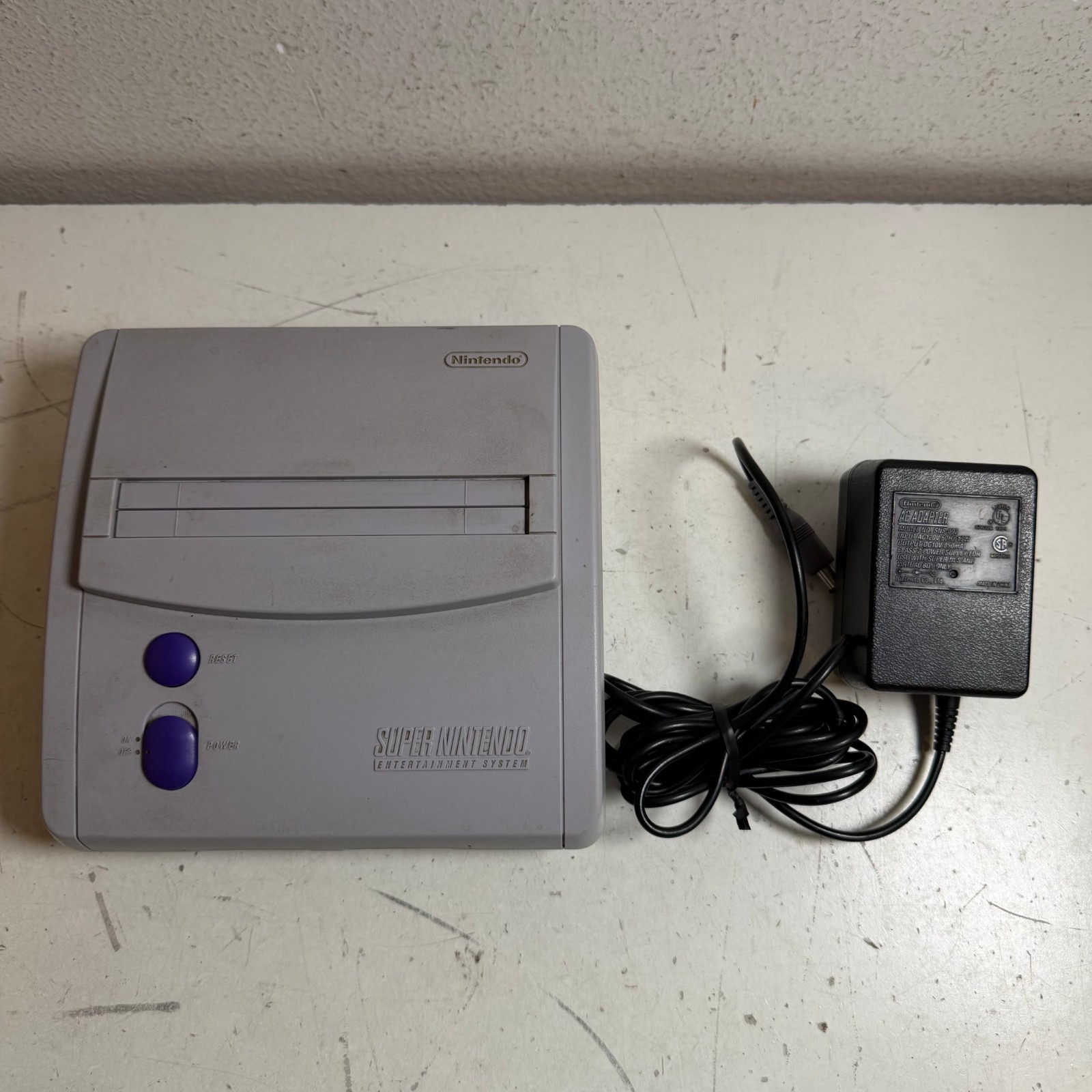 Vintage Nintendo Super NES SNS-101 Gray Home Video Gaming Console