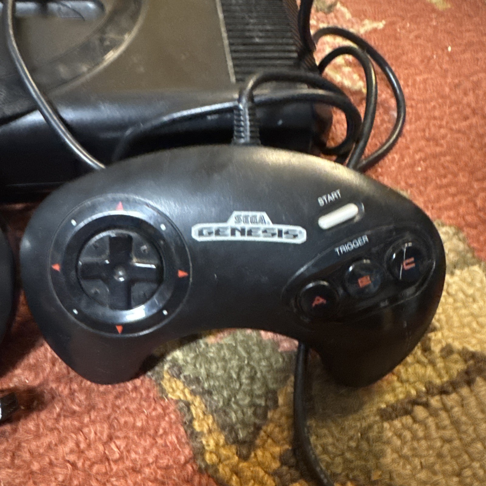 Sega Genesis 1 System Model 1601 16-Bit Console and two controllers