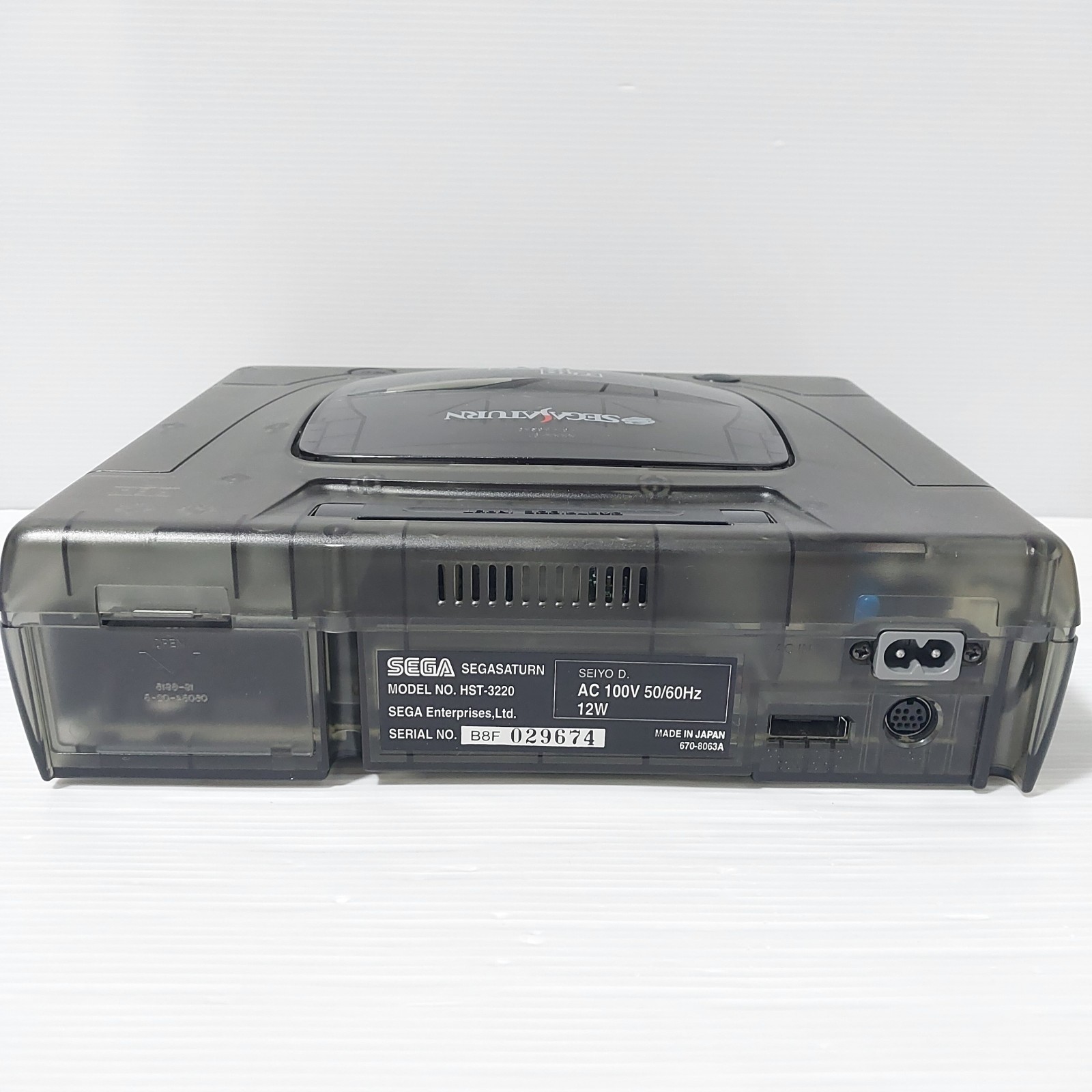 Sega Saturn Skeleton Black console with Box CIB NTSC-J Tested Import Japan