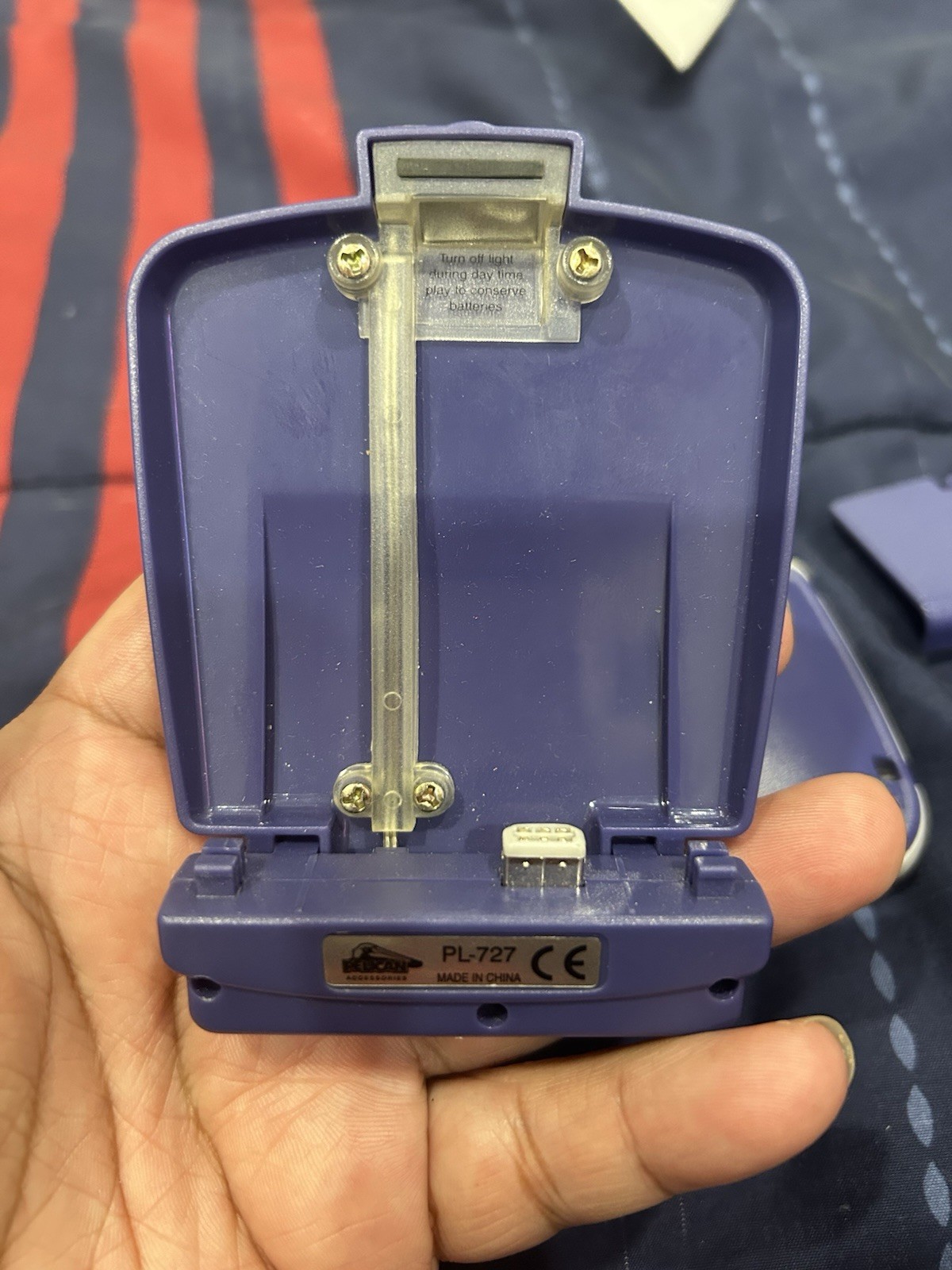 Game Boy Advance GBA AGB-001 Console Blue W Pelican Light And Gam
