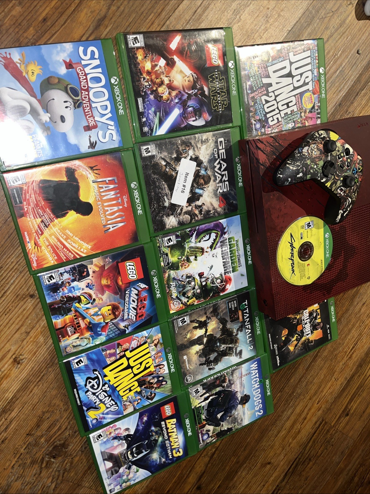Microsoft Xbox One S Gears of War 4 Limited Ed 2TB w/ 20+ Games Custom Control