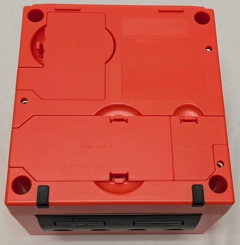 Nintendo GameCube RED-ORANGE Housing Gaming Console DOL-001 System Bundle NGC