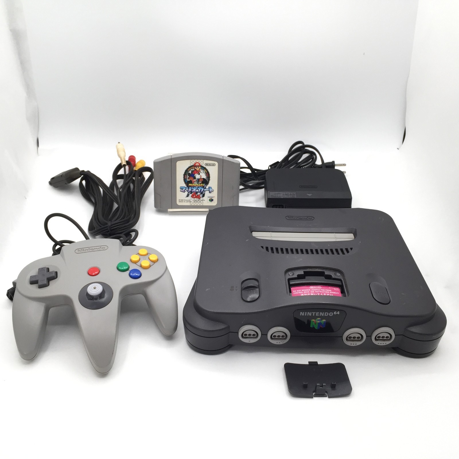 Nintendo 64 Console Black Controller N64 Made in Japan Tested