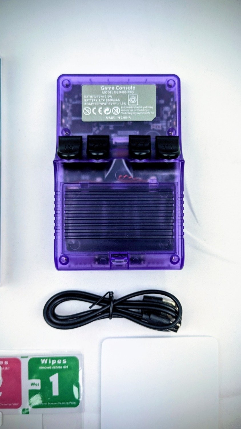 Brand New and Sealed Clear Purple R40S Pro Handheld Console 30000 Games