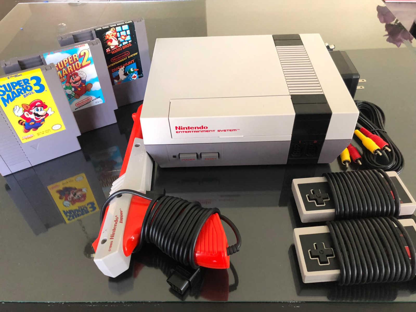 NINTENDO NES Console System Bundle Super Mario 1 2 3 Brand New 72 Pin Connector