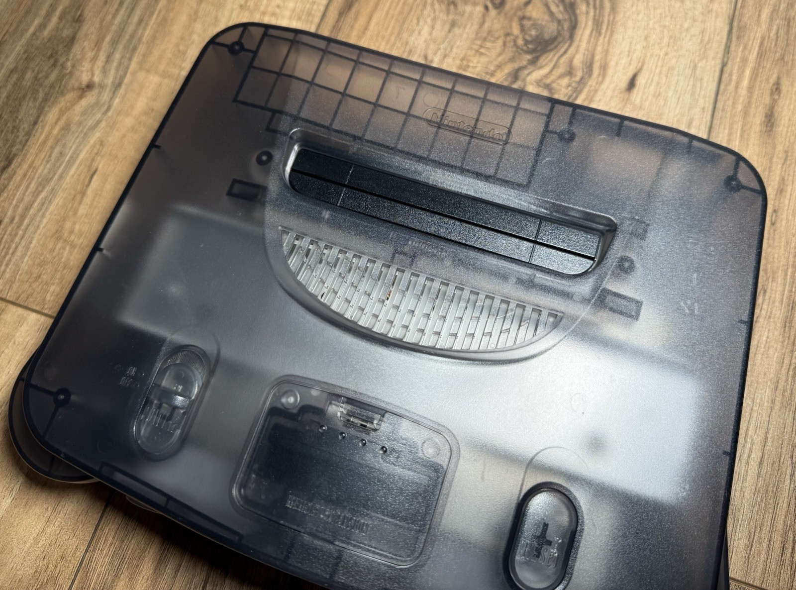 Clear Smoke Gray Funtastic Nintendo 64 N64 Console System OEM Controller + Cords