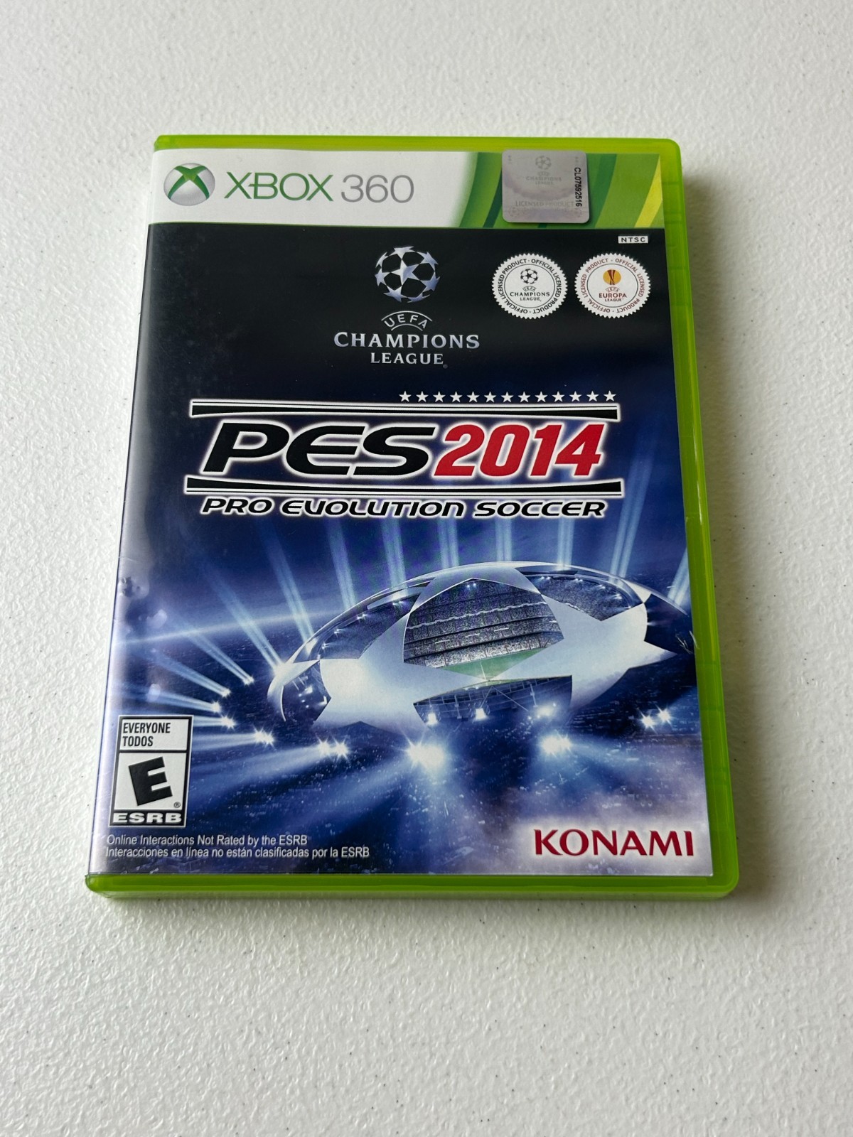 XBOX 360- PES 2014 PRO EVOLUTION SOCCER- COMPLETE W/ MANUAL