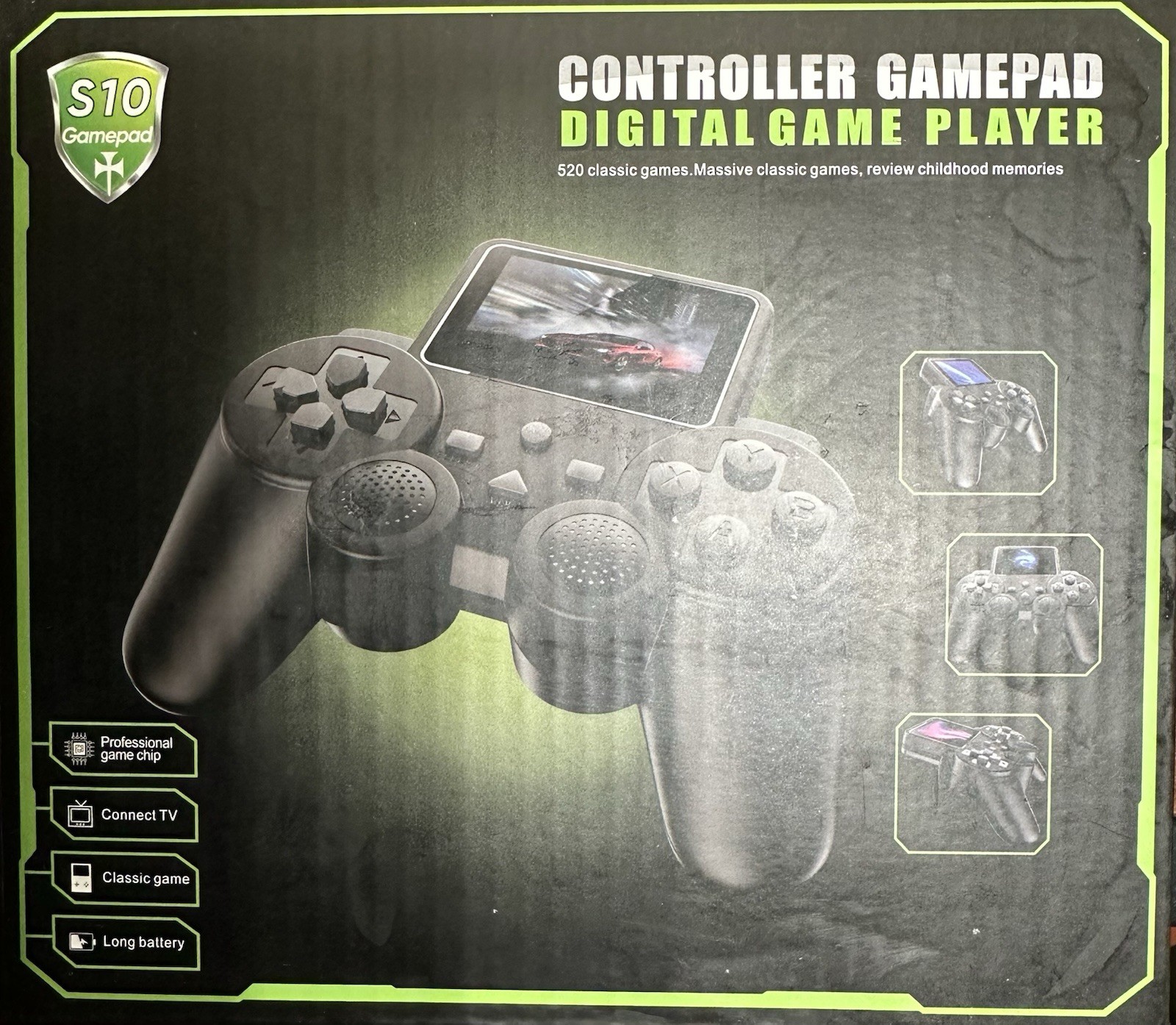 S10 520 Classic Games, Handheld Game System, HD Color Screen, TV output