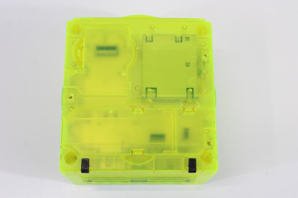 Nintendo Gamecube Console Clear Transparent Yellow & AC HDMI NTSC-U/C DOL-001 GC