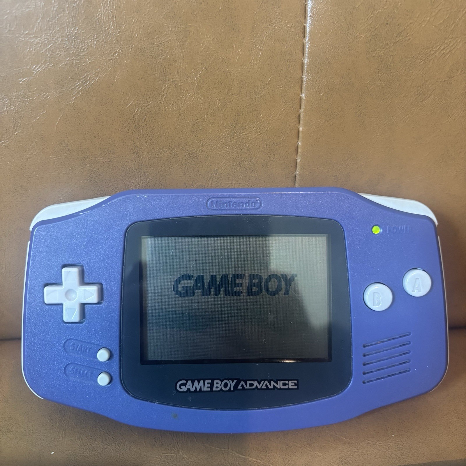 Nintendo Game Boy Advance Handheld System Indigo Bundle Purple Tested & Works!