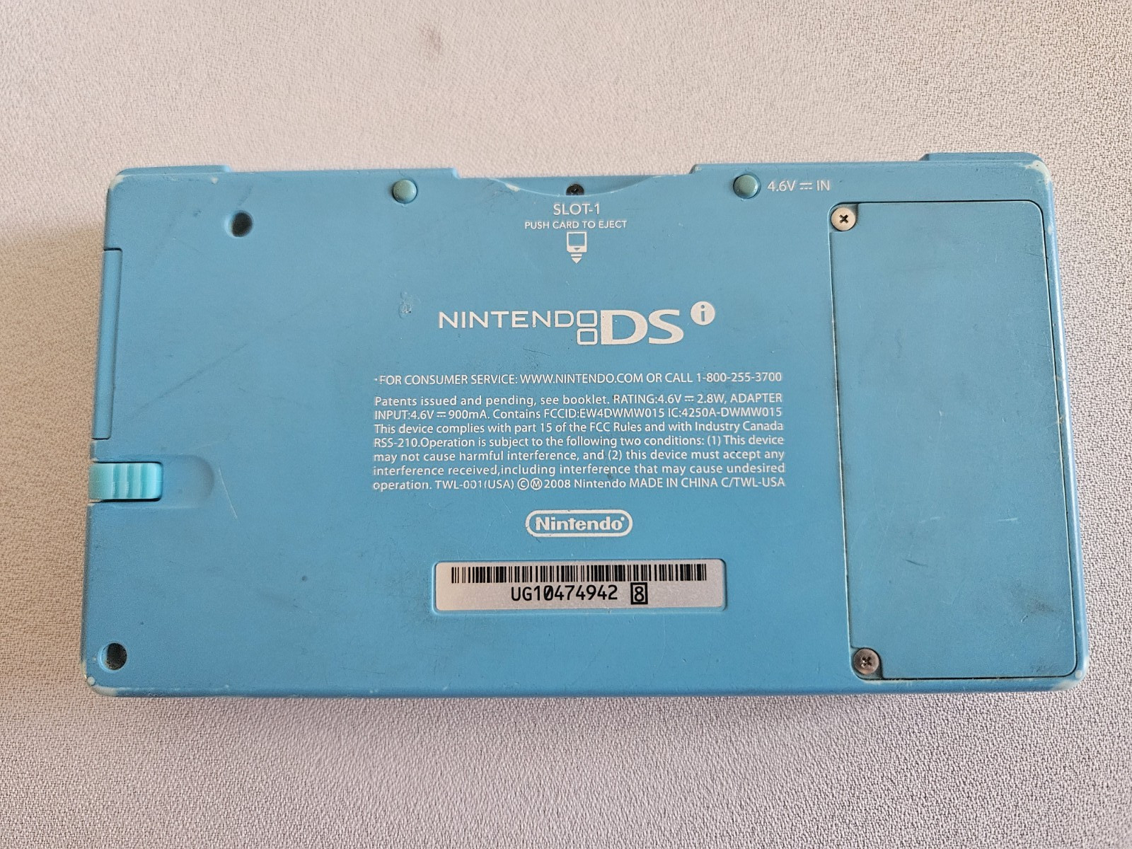 Nintendo DSi Light Blue Handheld Console Game System