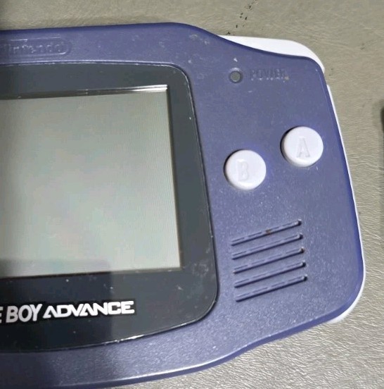 Nintendo Game Boy Advance AGB-001 Indigo Console With Mario 3, NYKO Light & Case