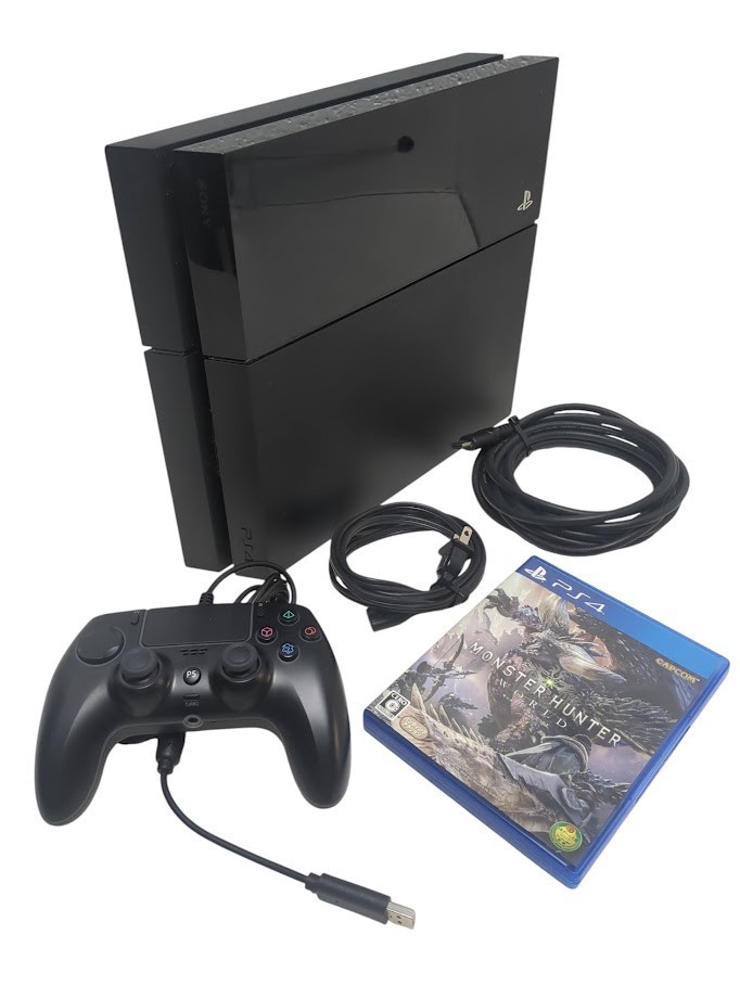 Sony PlayStation 4 PS4 Gaming Console w/ Japanese Game and NEW wired controller