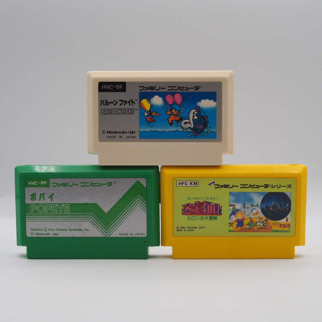 Nintendo New Famicom Console System HVC-101 + Lot of 3 Mixed Action Games Tested