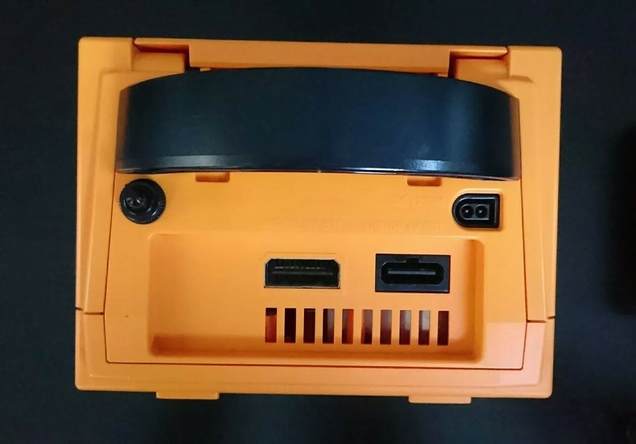 Nintendo GameCube Spice Orange Gamecube Region Switch mod. US Seller.
