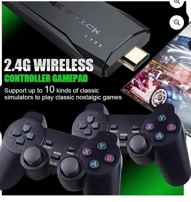 GameStick Lite 4K Ultra HD Wireless HDMI Microconsole Classic Games