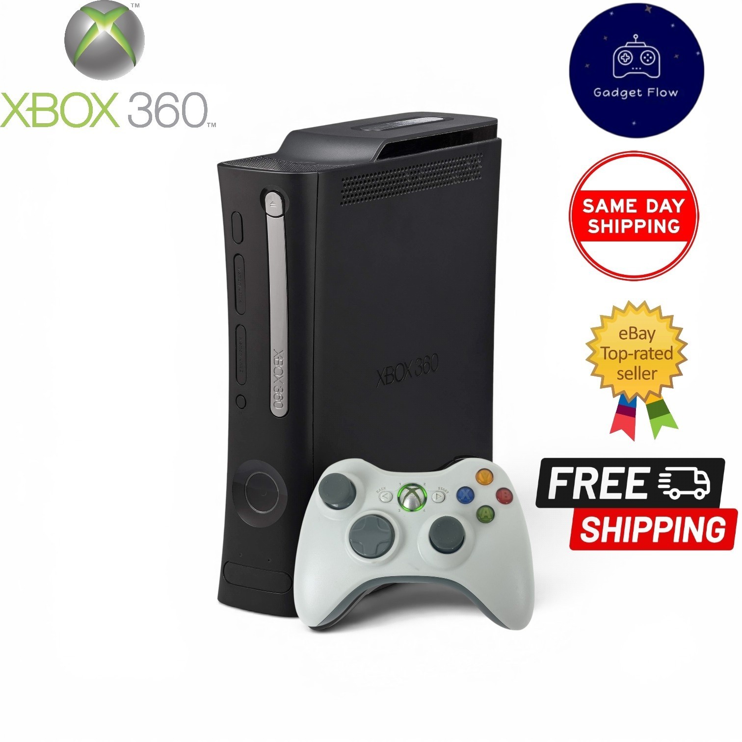 Microsoft Xbox 360 ELITE Core Model Matte Black Video Game Console System 120GB